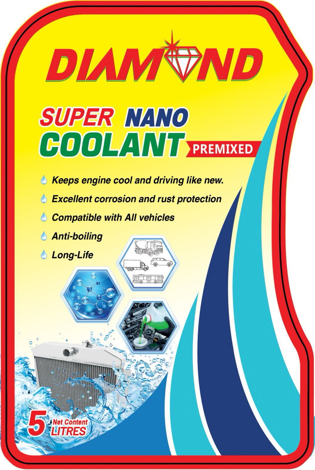 Diamond Super Nano Coolant 5 Litres